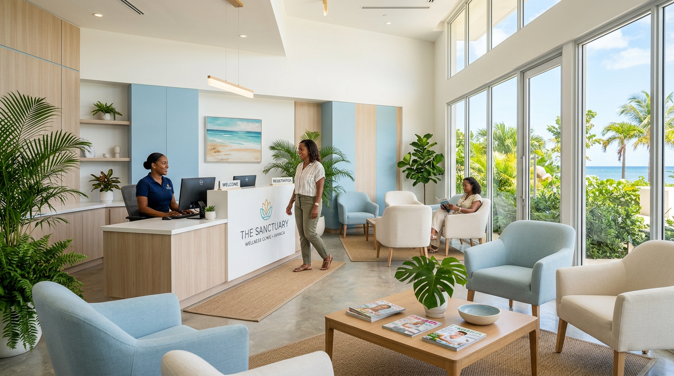 Amadeo Labs modern reception area