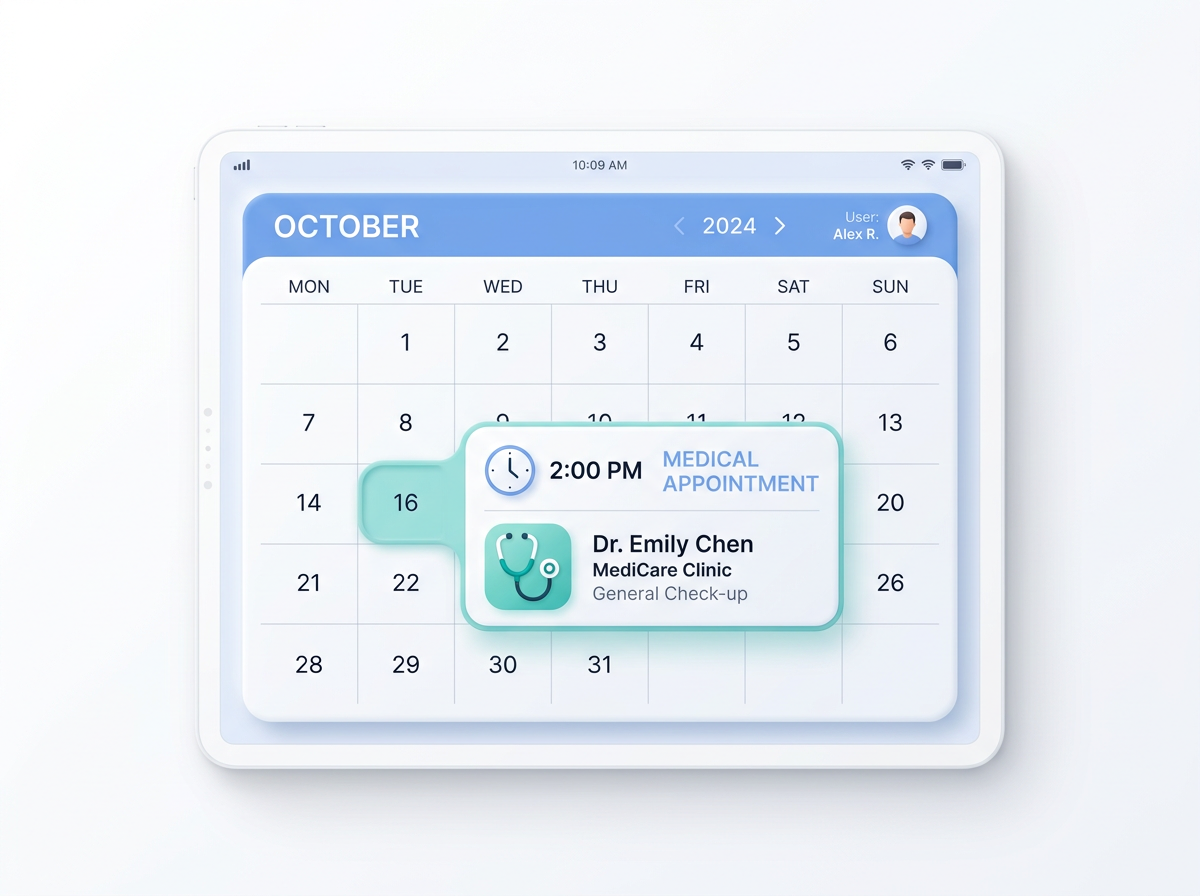 Patient booking a blood test online
